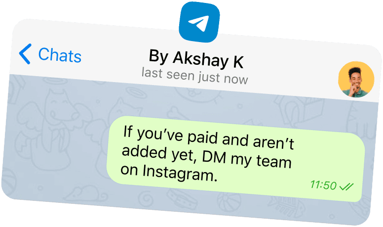Telegram message